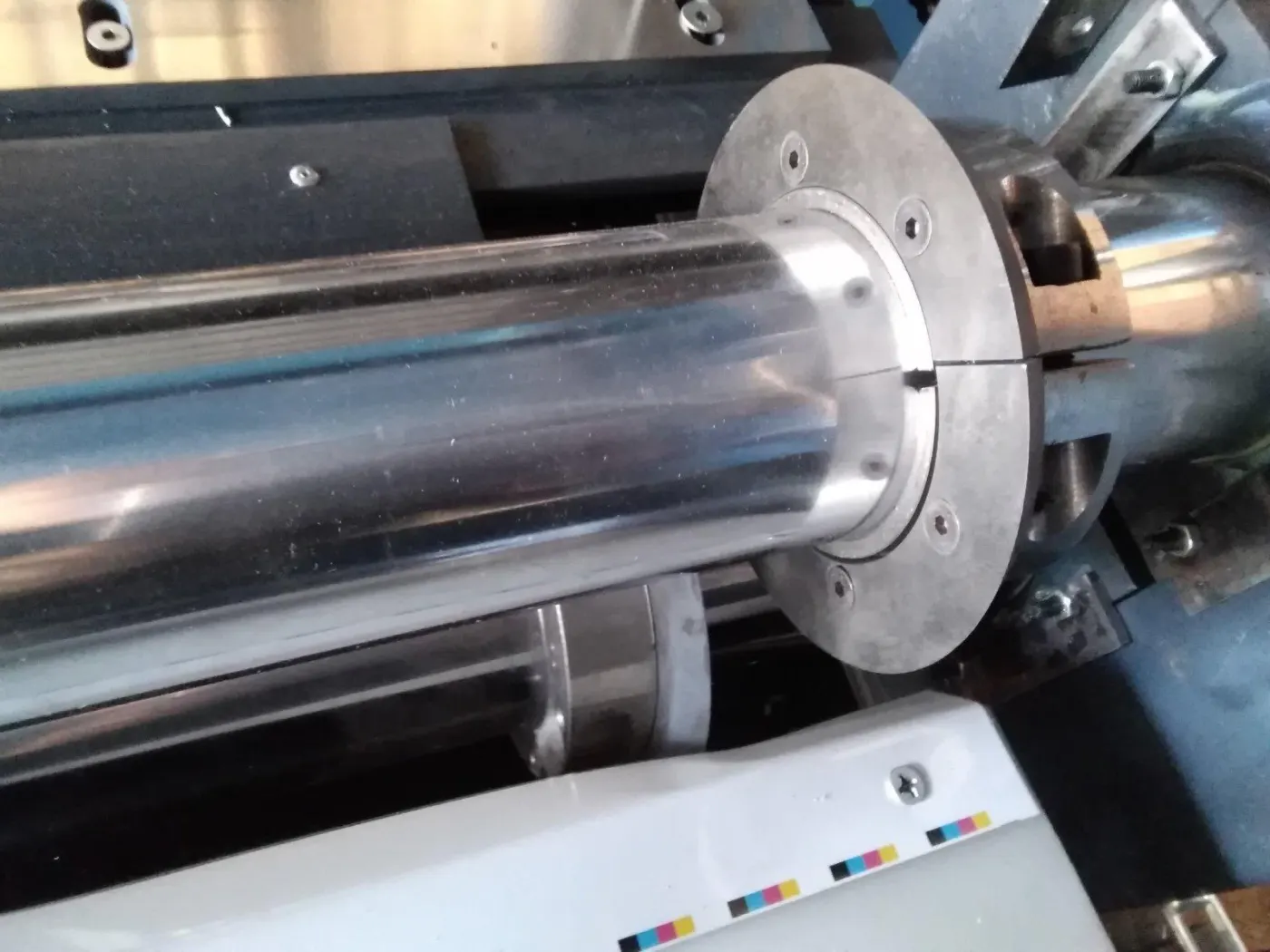 Board machine, view of the work table