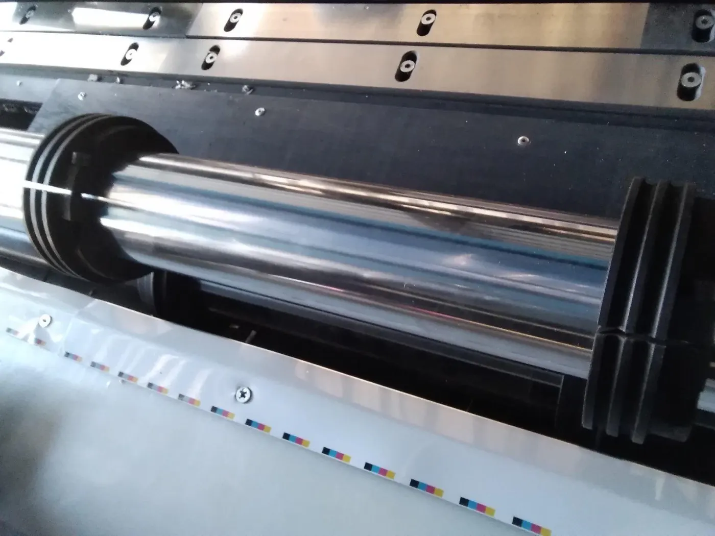Board machine, view of the drive assembly